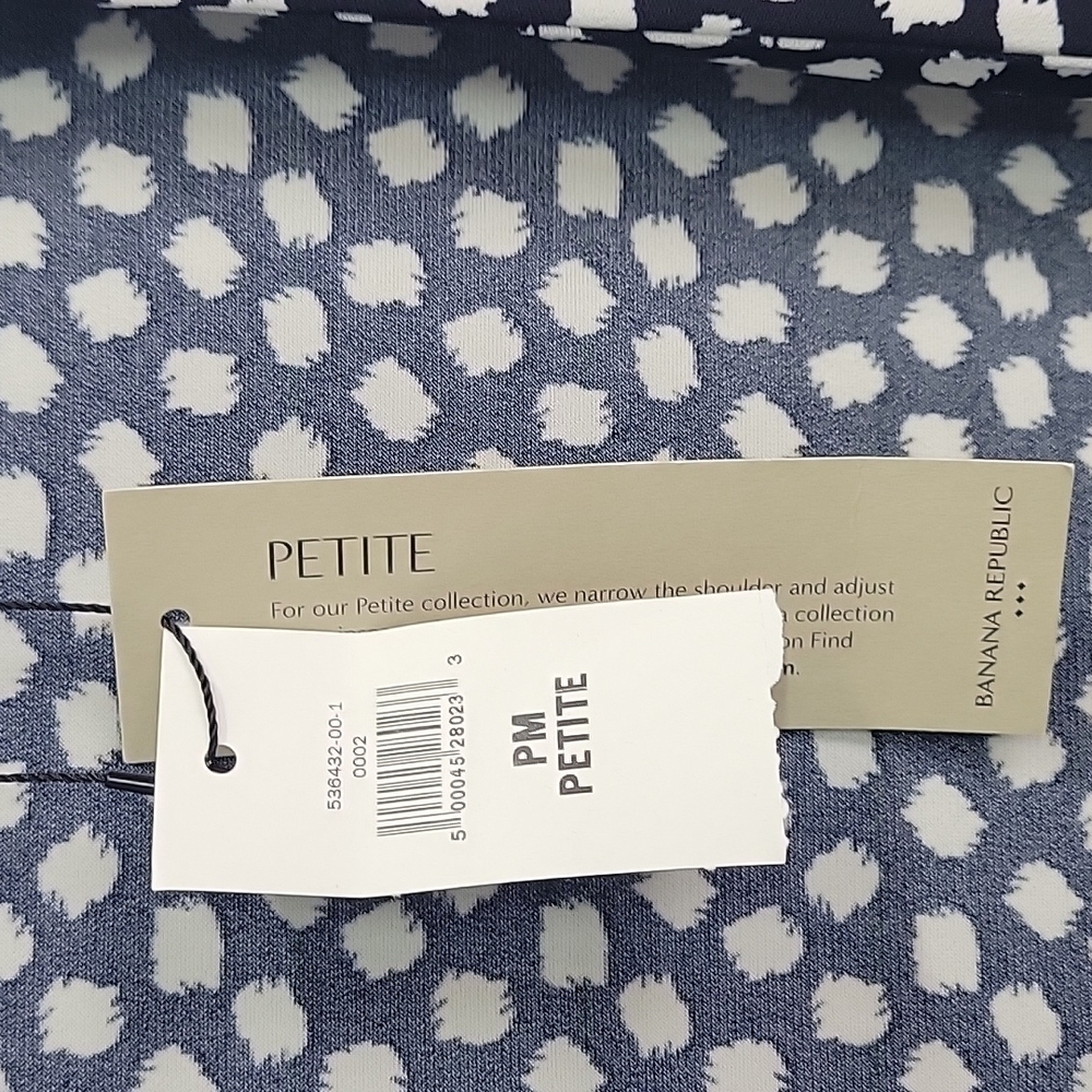Banana Republic Dot Wrap Long Sleeve Dress - Picture 3 of 8